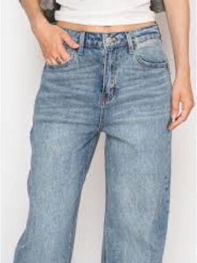 Blue by Artemis Light Wash High Rise Wide Leg Jeans Size 7